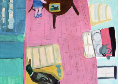 Debbie Lee, At Home, Home Sweet Home, oil on paper, 52cm x 76cm, 2004