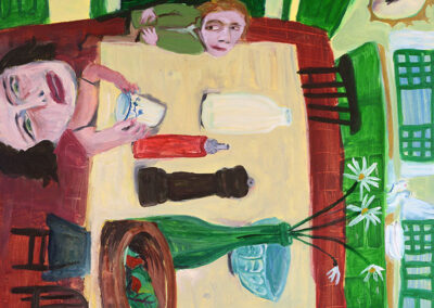 Debbie Lee, At Home, Kitchen, oil on paper, 76cm x 56cm, 2004