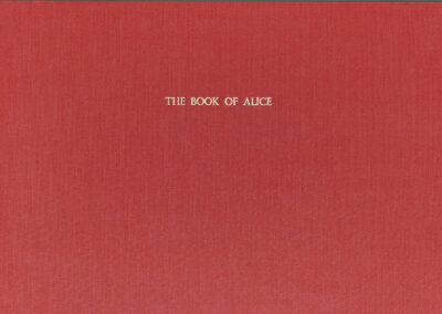 Book of Alice, concertina book 10 etchings, 26cm x 40cm, 1998