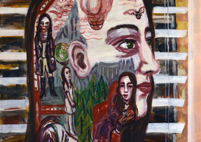 Debbie Lee, Window to the Imagination, Mortal Engines, oil on canvas, 70cm x 60cm, 2021